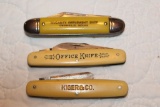 A Office Pocket Knife & 2 Advertising Pocket Knives