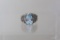 3.05ct Pear Cut Blue Topaz Estate Ring