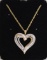 Large Diamond Heart Necklace