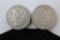 (2)Morgan Silver Dollars 1884 and 1901-O