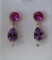 4ct Gemstone Earrings