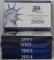 (5)United States Proof Sets 1999-2001 and 2003-2004
