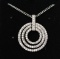 2ct White Sapphire Necklace