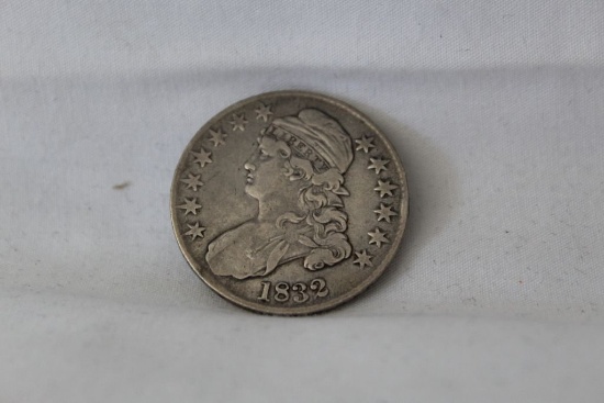 1832 Bust Half Silver Dollar VF