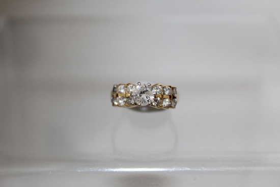 1.25cttw White Diamond Solitaire Ring 14kt 3.8 grams