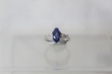 Marquis Cut Tanzanite Dinner Ring