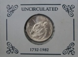 George Washington Silver Half Dollars BU