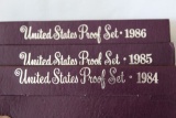 (3)United States Proof Sets 1984-1986