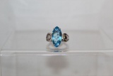 Blue Topaz Estate Ring