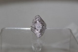 Large Marque Diamond Ring Cluster