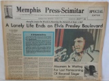 Collector Edition 1977 Elvis Presley Death Announcement Newspaper