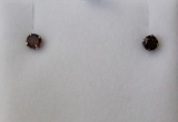 Garnet Solitaire Earrings