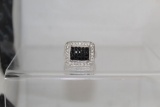 Black & White Topaz Estate Ring