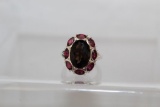 4.88ct Genuine Smokey Topaz Estate Ring