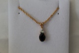 Onyx & Diamond Dinner Necklace