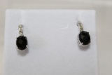 Onyx & Diamond Estate Earrings