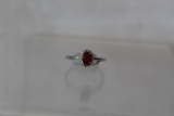 Genuine Ruby & Diamond Ring