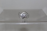 3.69ct White Sapphire Estate Ring