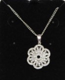 2ct White Sapphire Necklace