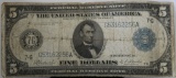 1914 $5.00 Federal Reserve Note