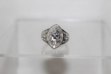 4.24ct Marque White Sapphire Ring