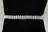 Large Diamond Tennis Bracelet