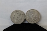 (2)Morgan Silver Dollars 1884 and 1921-D