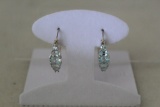 Aquamarine Anniversary Earrings