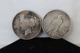 (2)Peace Silver Dollars 1922 and 1923