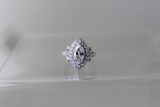 3.98ct marque White Sapphire Ring