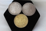 (3)Morgan Silver Dollars all 1921