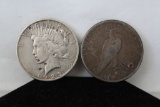 (2)Peace Silver Dollars 1923 and 1924