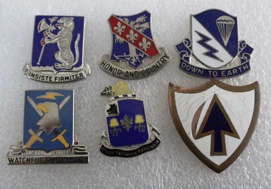 6 Military Intelegence Infantry Badges