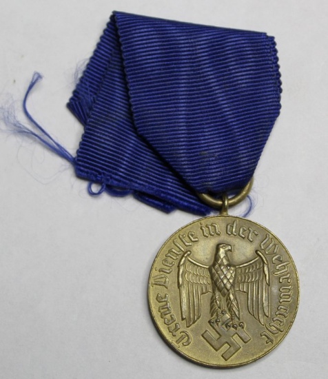 German Nazi 12 Year Long Service Medal w/Ribbon