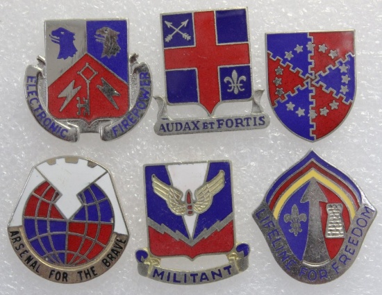 6 Infantry Clutch Back Military Crests