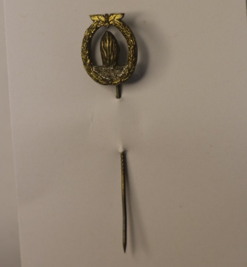 German WWII Kreigsmarine Mine Sweeper Stick Pin