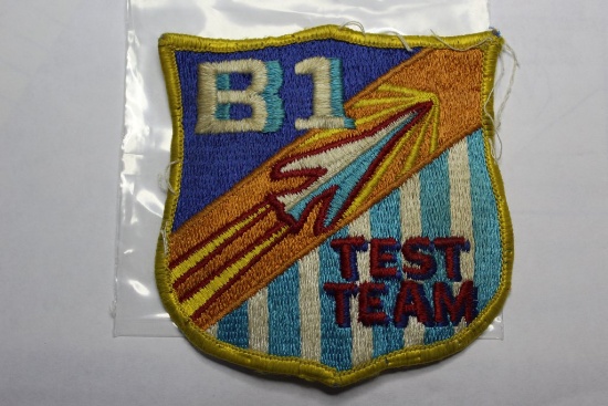 Vintage B1 Bomber Test Team Uniform Patch