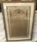 Confederate War Bond From Civil War 1864 - Framed