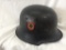 German Nazi M1935 Stahlhelm Steel Helmet w/Both Reich & Heer Army Emblems