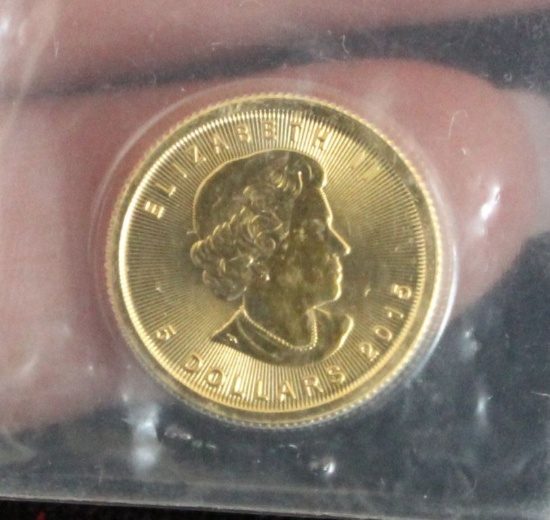 2015 $5.00 Maple Leaf Gold Coin