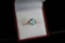 14kt Blue Topaz Diamond Ring