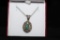 Genuine Emerald Solitaire Necklace