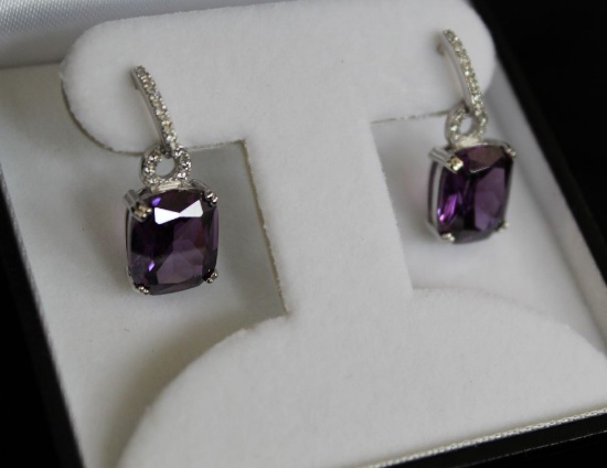 Amethyst Dinner Earrings