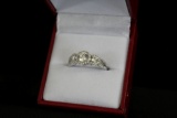 Brilliant White Sapphire Anniversary Ring