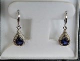 Sapphire Estate Earrings