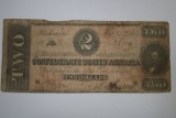 Confederate $2 Paper Money