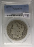 1879-CC Silver Morgan U.S. graded dollar coin