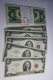 (72) Red Seal U.S. $2 U.S. Notes