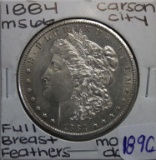 1884 CC, Silver, Carson City Morgan Dollar Coin