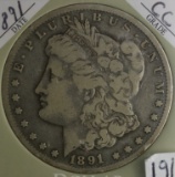 1891-CC Silver Carson City Dollar Coin